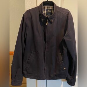 Brooks Brothers Size L Harrington Jacket (Tartan lining) Navy